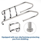 3 Non-Slip Step Ladder 304 Stainless Steel Ladder for Swimming Pool In-Ground