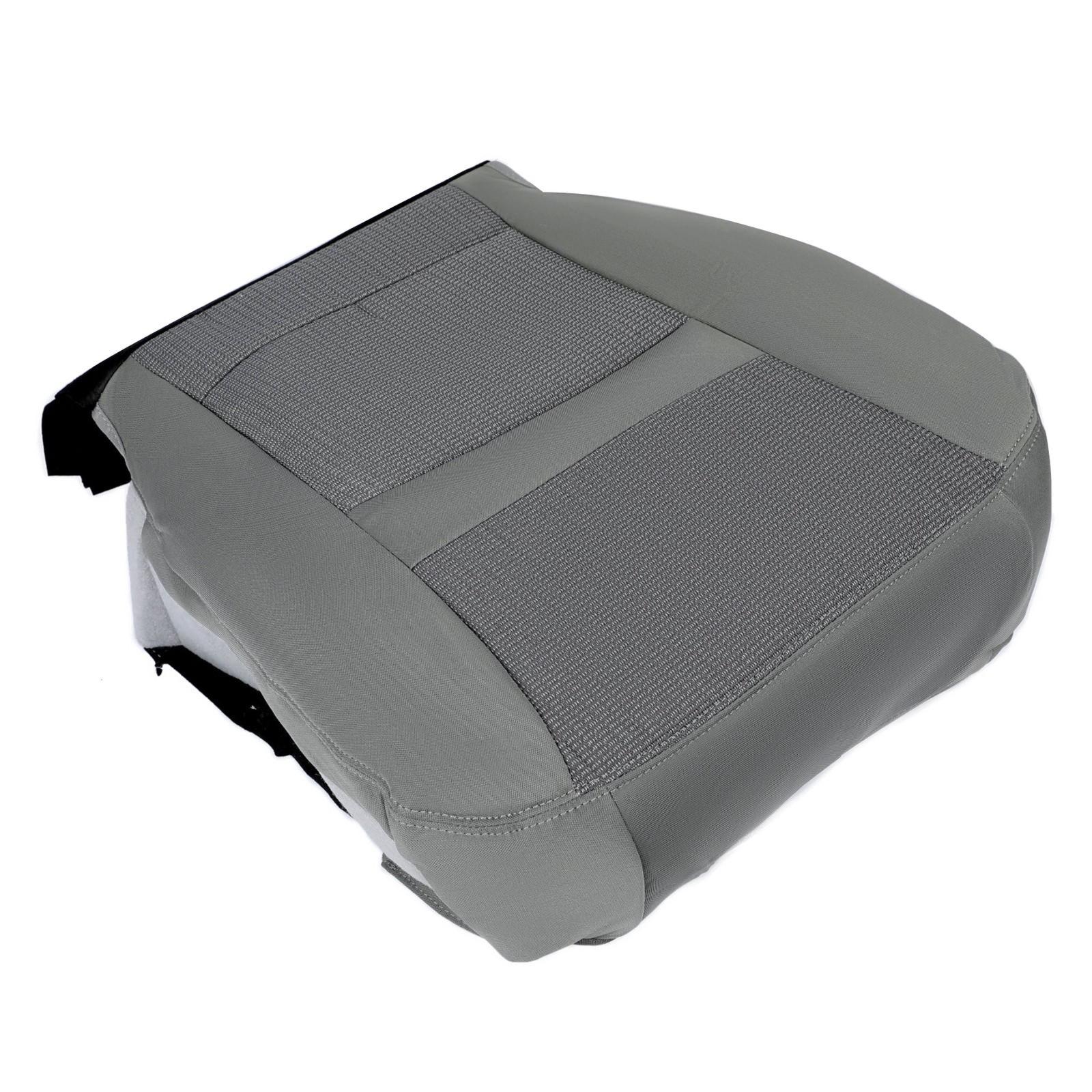 For Dodge Ram 1500 06 07 08 09 10 Gray Front Driver Bottom Side Seat Cover Cloth