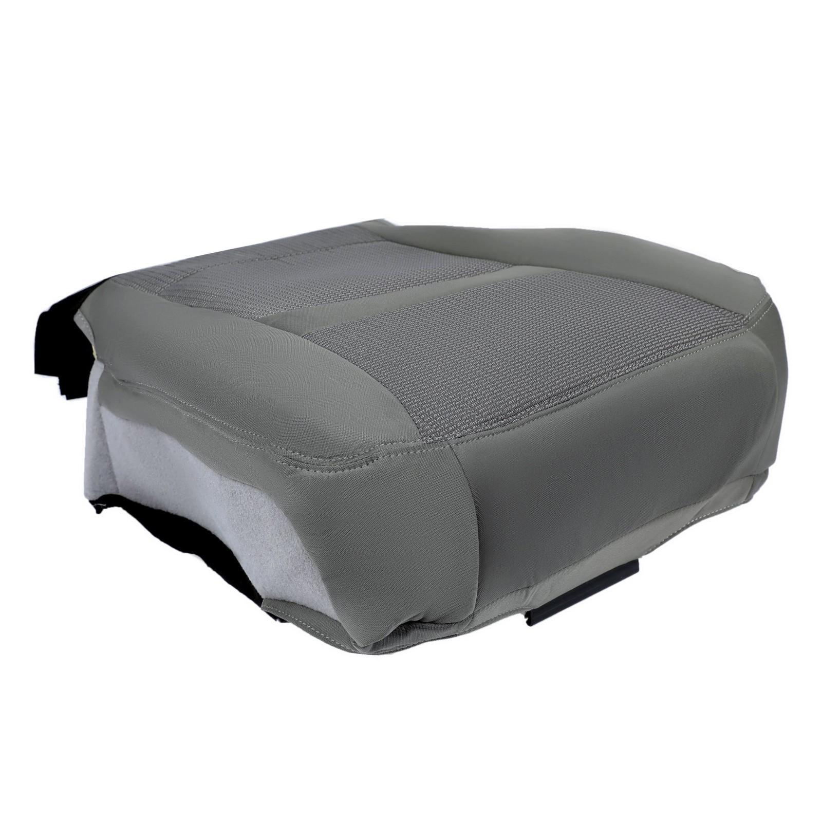 For Dodge Ram 1500 06 07 08 09 10 Gray Front Driver Bottom Side Seat Cover Cloth