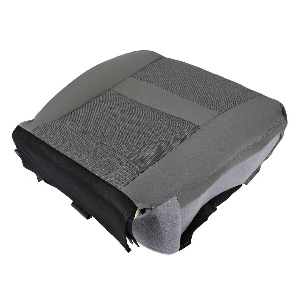 For Dodge Ram 1500 06 07 08 09 10 Gray Front Driver Bottom Side Seat Cover Cloth