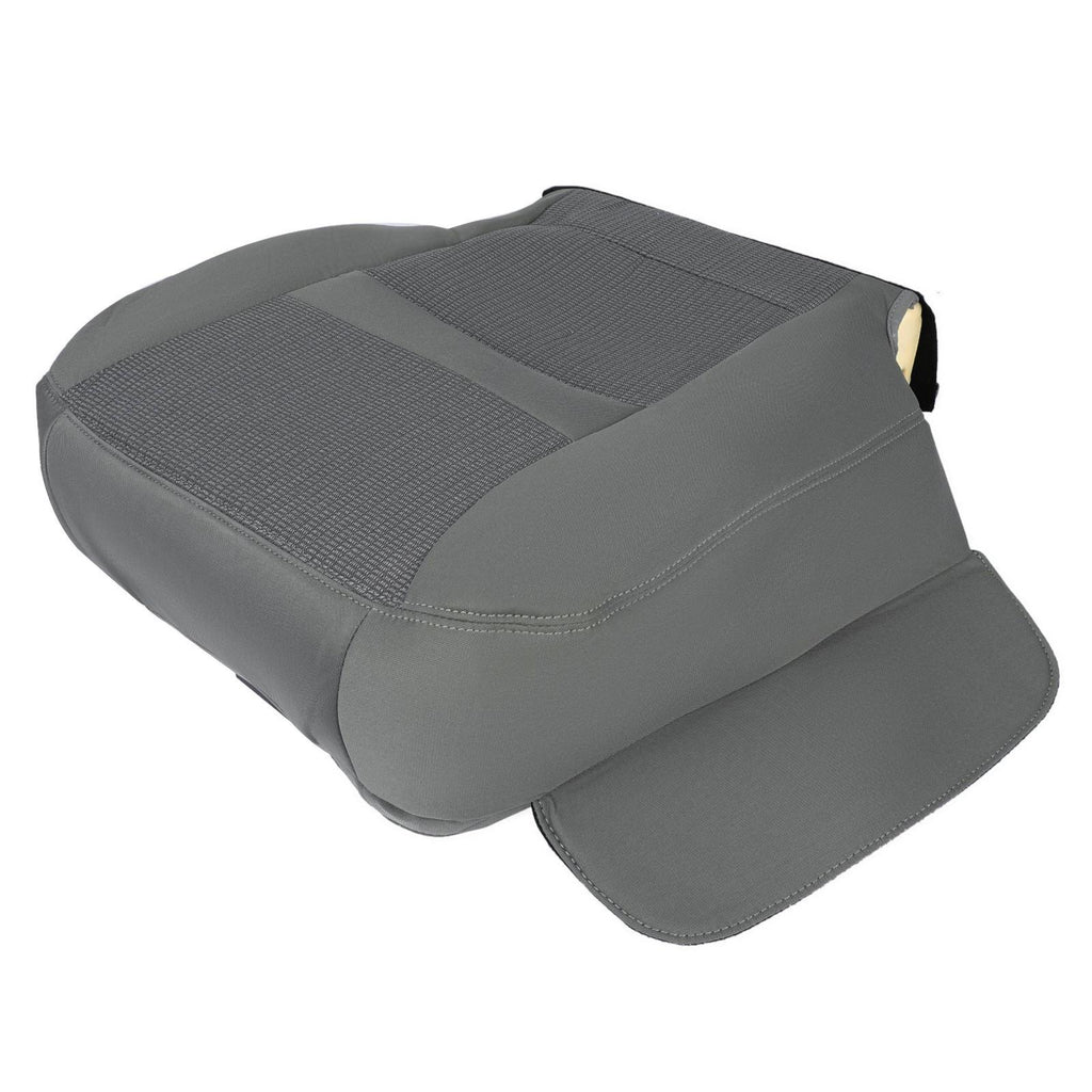 For Dodge Ram 1500 06 07 08 09 10 Gray Front Driver Bottom Side Seat Cover Cloth