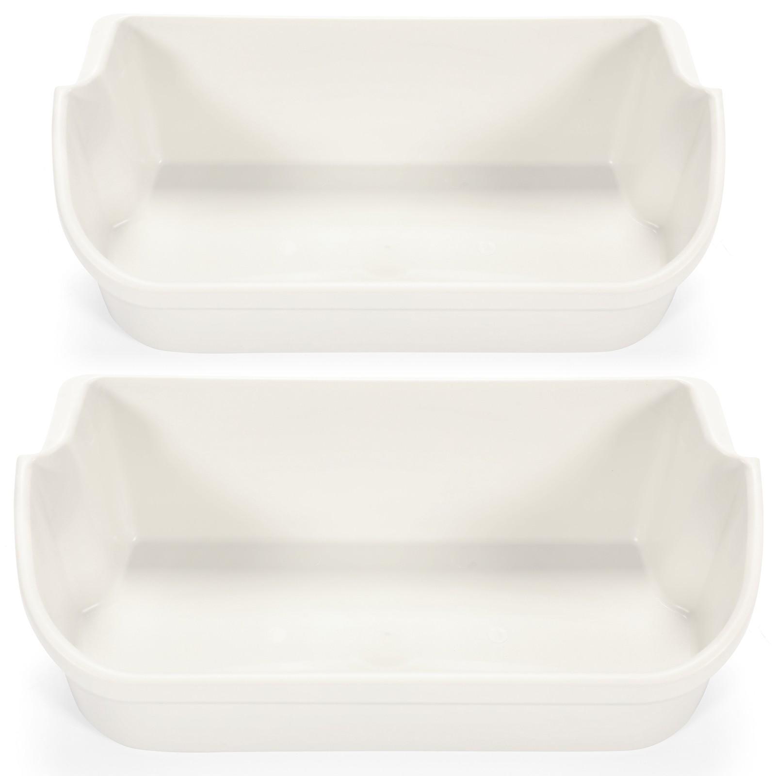(2 pack) White Gallon Door Bin For Frigidaire Refrigerator AP2116036 # 240356401