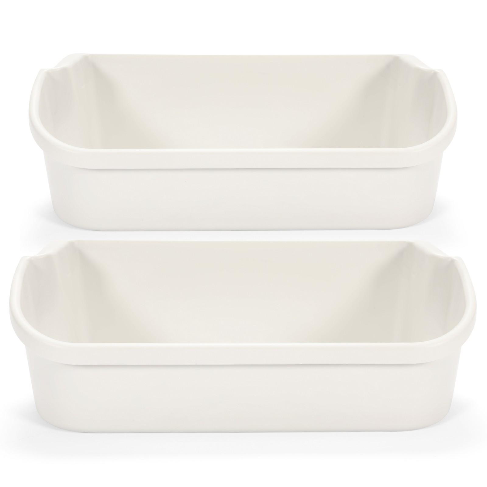 (2 pack) White Gallon Door Bin For Frigidaire Refrigerator AP2116036 # 240356401