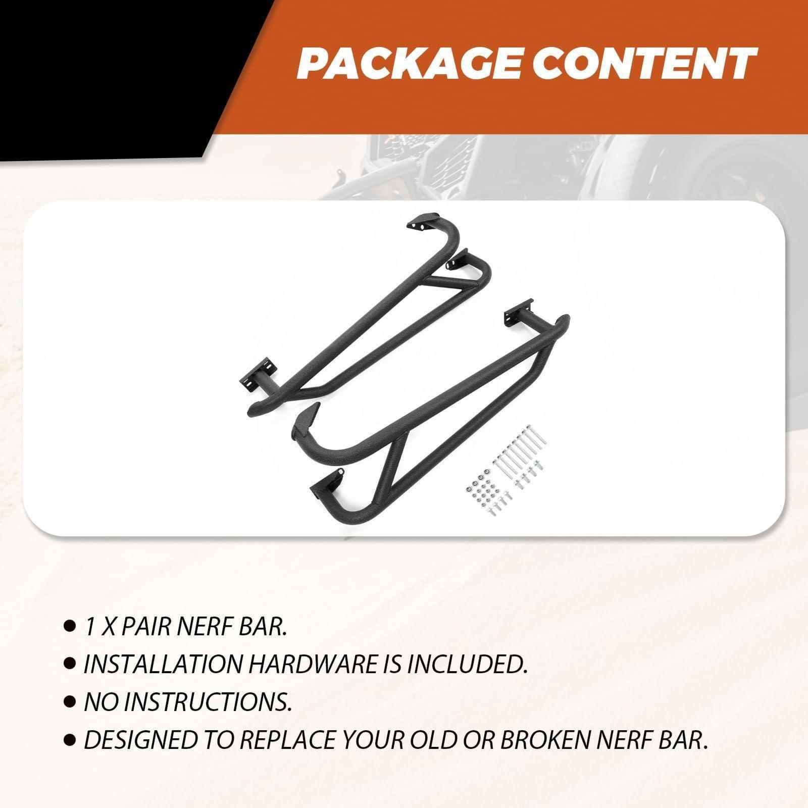 Heavy Duty Nerf Bars Rock Sliders Steel For 2019-2024 Honda Talon 1000X / 1000R