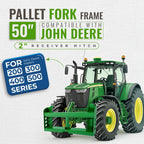 Pallet Fork Frame Attachments 50" Fits John Deere 200 Skid Steer Loaders 4000lbs