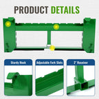 Pallet Fork Frame Attachments 50" Fits John Deere 200 Skid Steer Loaders 4000lbs