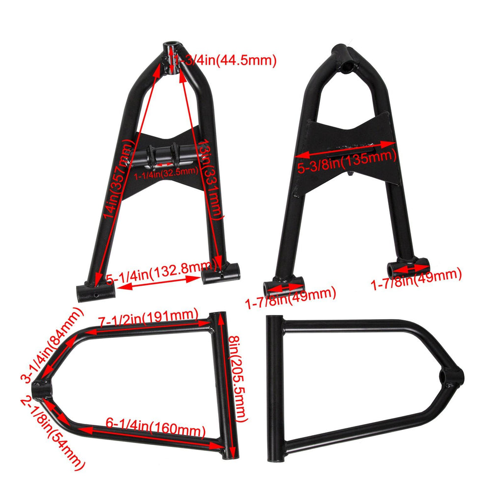 Front Upper and Lower A-Arms FOR 87-06 Yamaha Banshee 350 YFZ350 +2 +1 Stainles