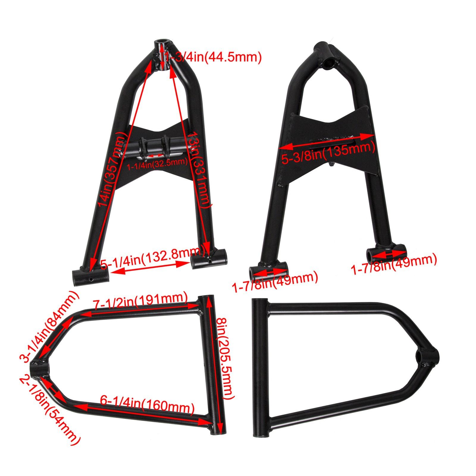 Front Upper and Lower A-Arms FOR 87-06 Yamaha Banshee 350 YFZ350 +2 +1 Stainles