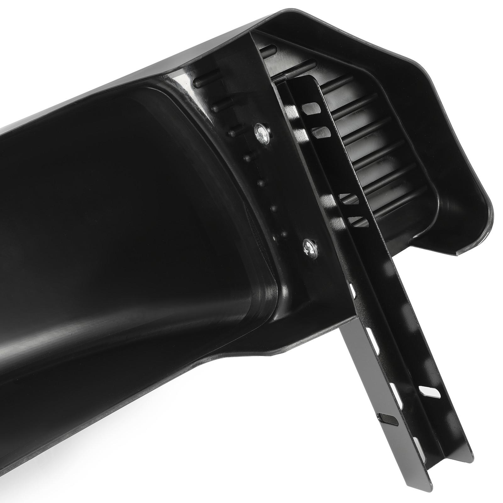 Glossy Black 2 SINGLE AXLE TRAILER FENDERS FOR 13" WHEELS TIRES SKIRT BOAT PAIR