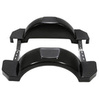 Glossy Black 2 SINGLE AXLE TRAILER FENDERS FOR 13" WHEELS TIRES SKIRT BOAT PAIR