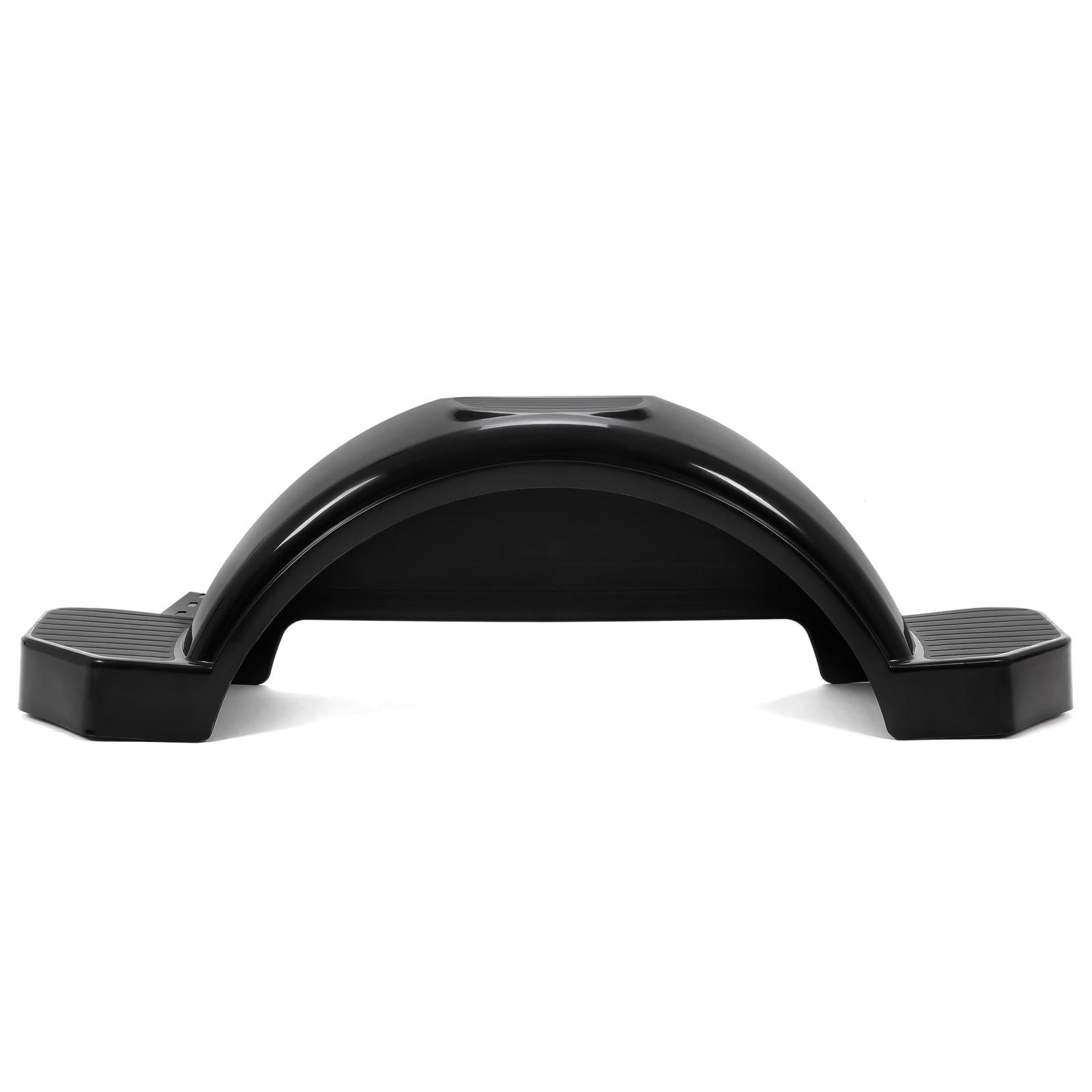 Glossy Black 2 SINGLE AXLE TRAILER FENDERS FOR 13" WHEELS TIRES SKIRT BOAT PAIR