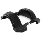 Glossy Black 2 SINGLE AXLE TRAILER FENDERS FOR 13" WHEELS TIRES SKIRT BOAT PAIR