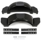 Glossy Black 2 SINGLE AXLE TRAILER FENDERS FOR 13" WHEELS TIRES SKIRT BOAT PAIR