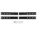 Glossy Black 2 SINGLE AXLE TRAILER FENDERS FOR 13" WHEELS TIRES SKIRT BOAT PAIR