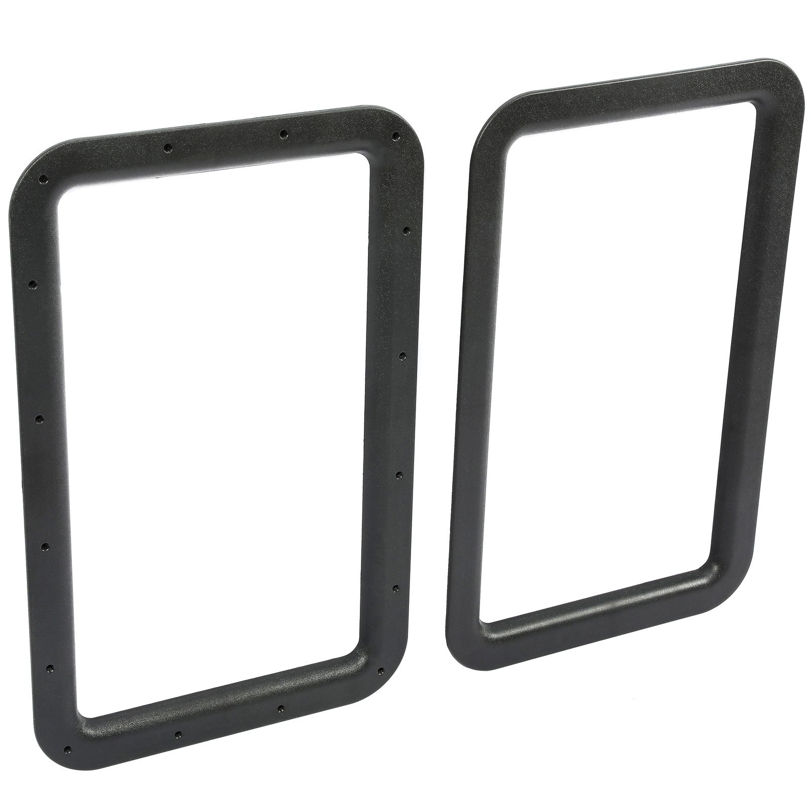 Travel Trailer RV Camper Black Entrance Door Window Interior & Exterior Frame