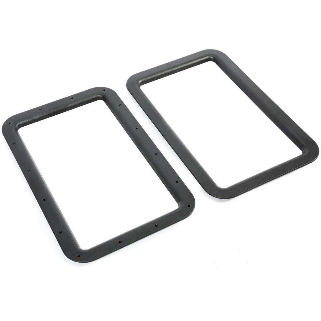 Travel Trailer RV Camper Black Entrance Door Window Interior & Exterior Frame