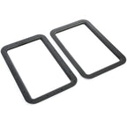 Travel Trailer RV Camper Black Entrance Door Window Interior & Exterior Frame