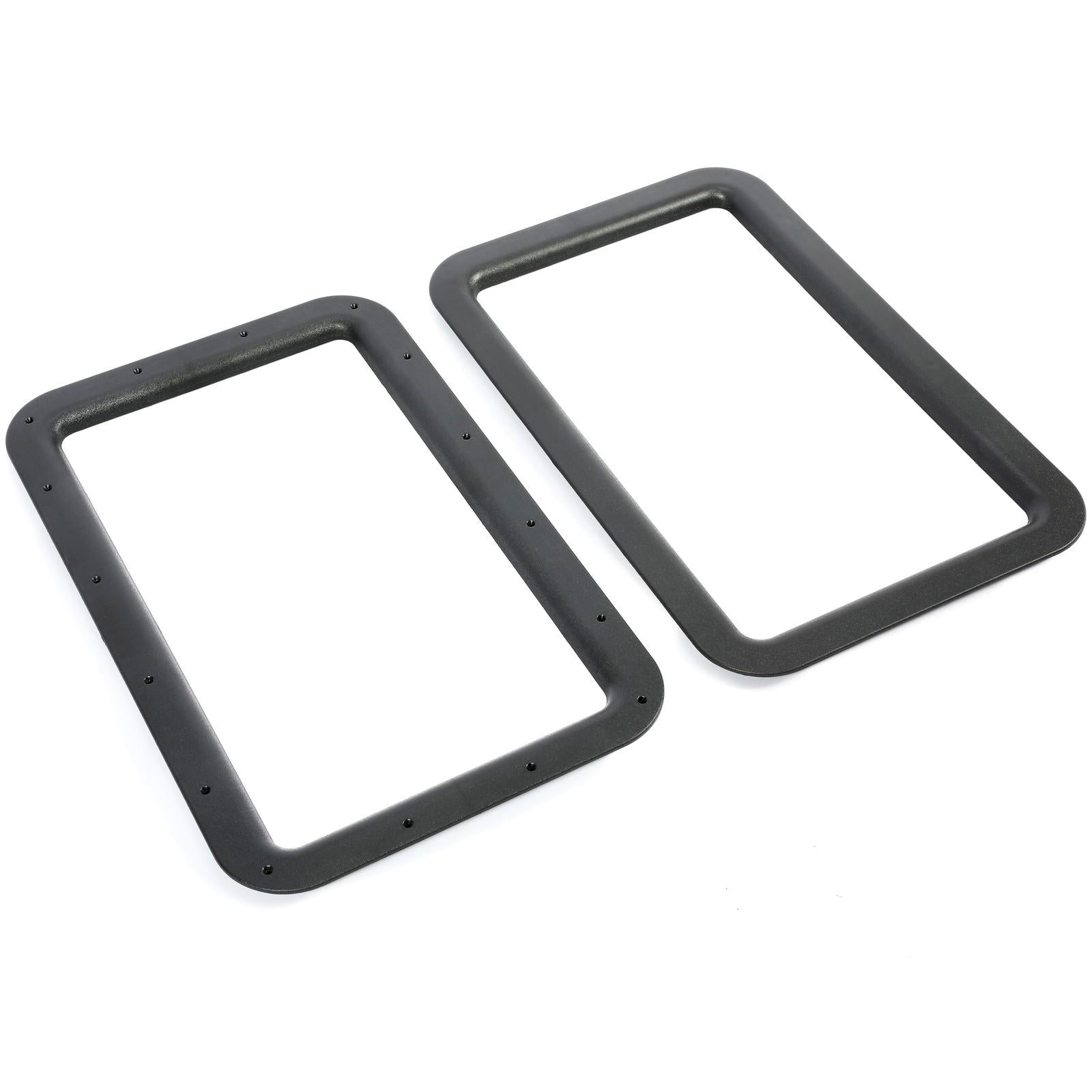 Travel Trailer RV Camper Black Entrance Door Window Interior & Exterior Frame