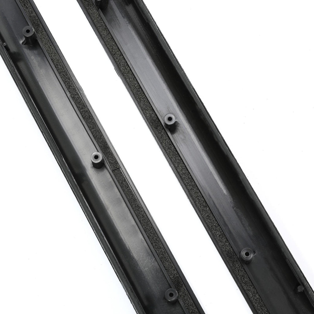 Travel Trailer RV Camper Black Entrance Door Window Interior & Exterior Frame