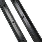 Travel Trailer RV Camper Black Entrance Door Window Interior & Exterior Frame