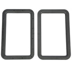 Travel Trailer RV Camper Black Entrance Door Window Interior & Exterior Frame