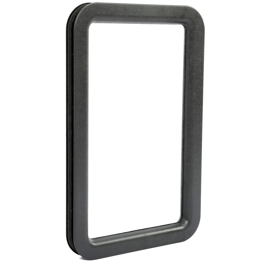 Travel Trailer RV Camper Black Entrance Door Window Interior & Exterior Frame