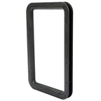 Travel Trailer RV Camper Black Entrance Door Window Interior & Exterior Frame