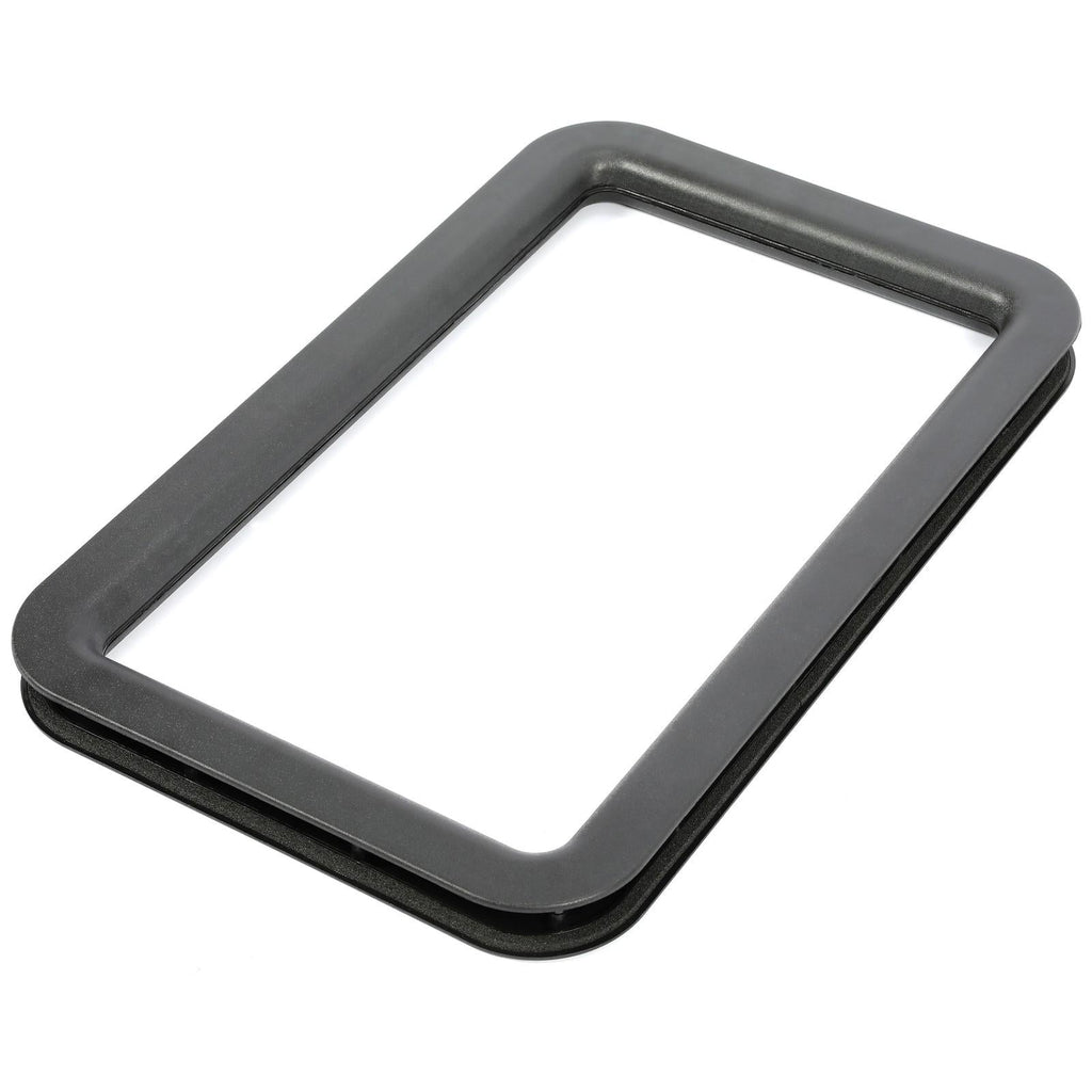 Travel Trailer RV Camper Black Entrance Door Window Interior & Exterior Frame