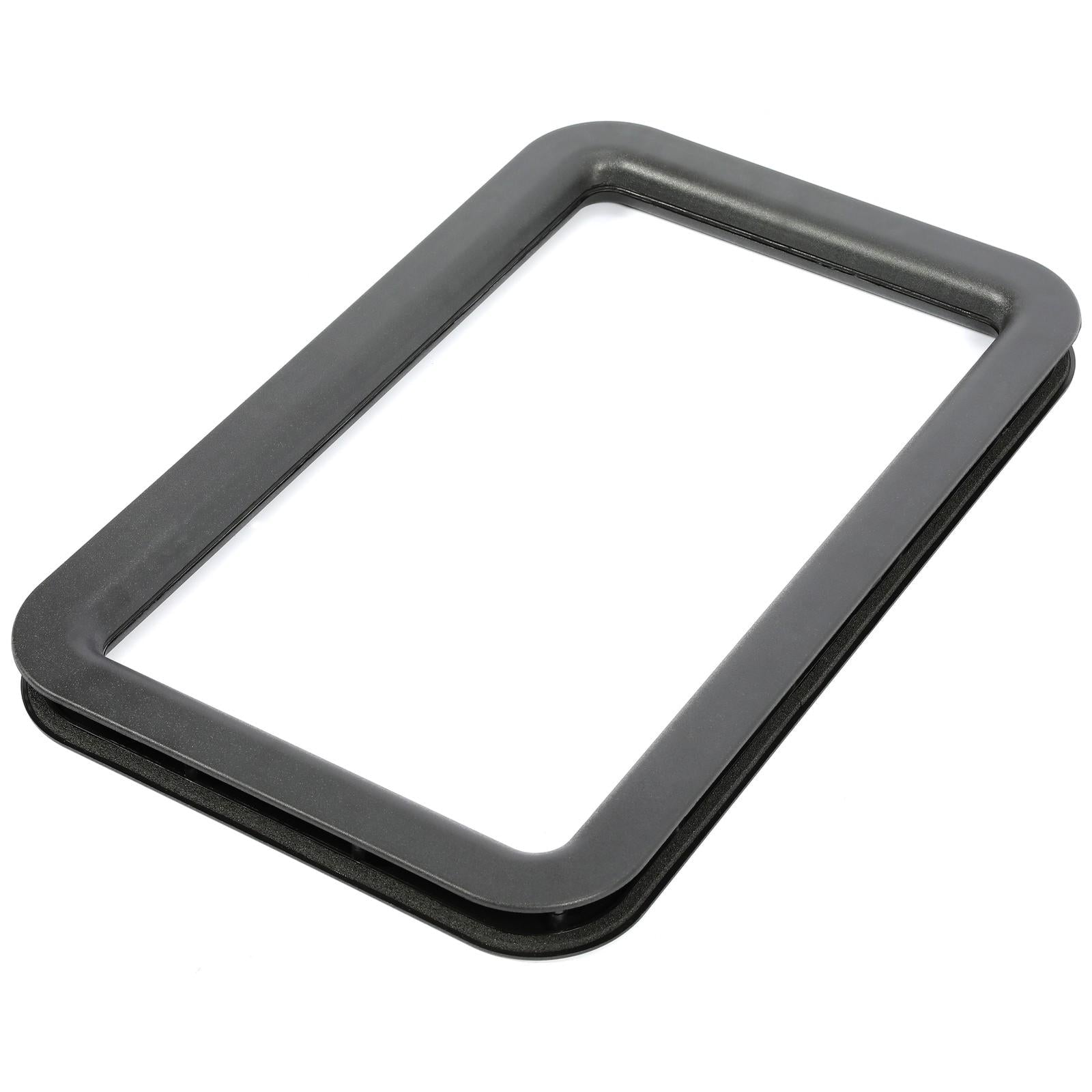 Travel Trailer RV Camper Black Entrance Door Window Interior & Exterior Frame