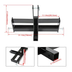 3 Point 2" Receiver Hitch Drawbar W/Suitcase Weight Bracket For CAT 1 Tractors