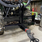 3 Point 2" Receiver Hitch Drawbar W/Suitcase Weight Bracket For CAT 1 Tractors
