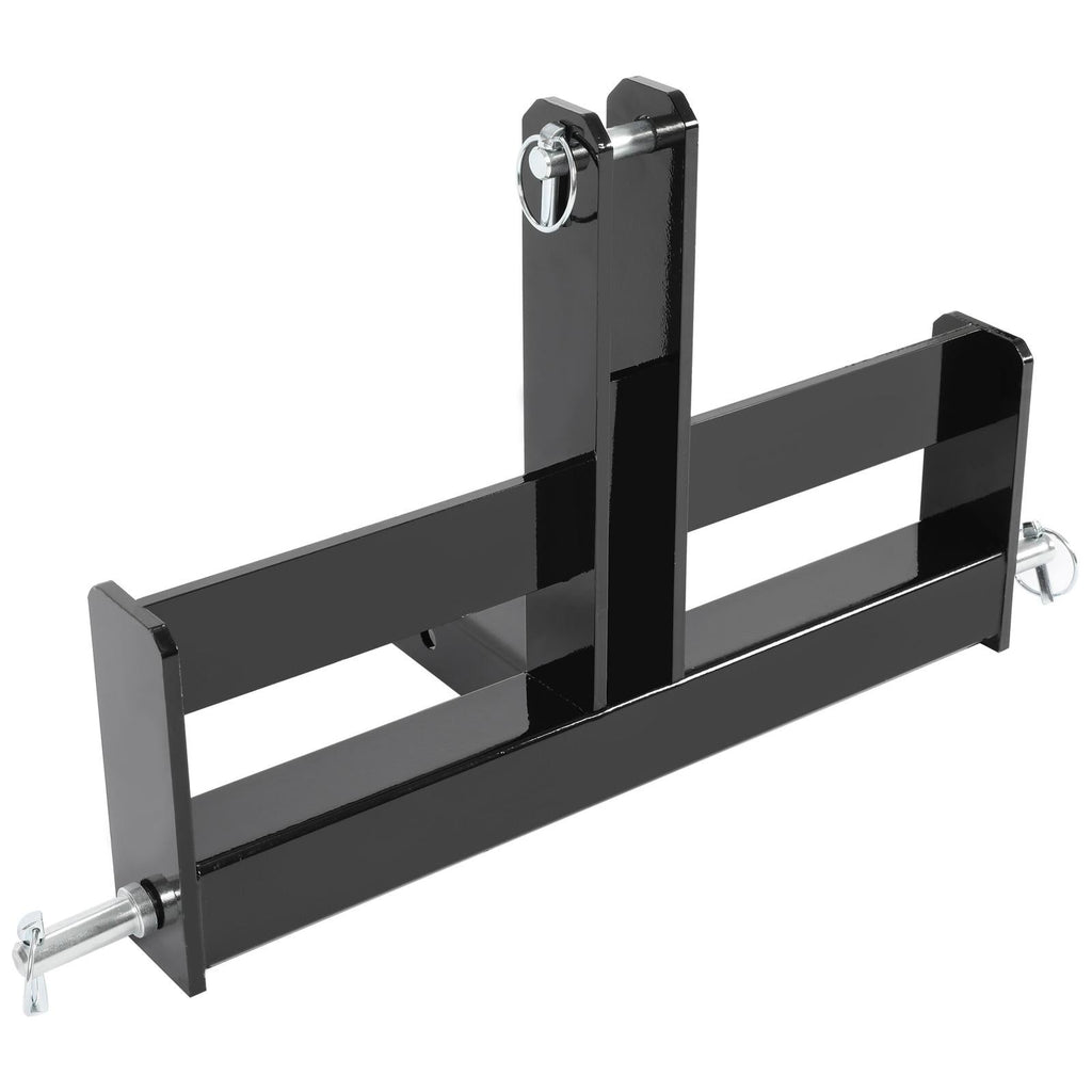 3 Point 2" Receiver Hitch Drawbar W/Suitcase Weight Bracket For CAT 1 Tractors