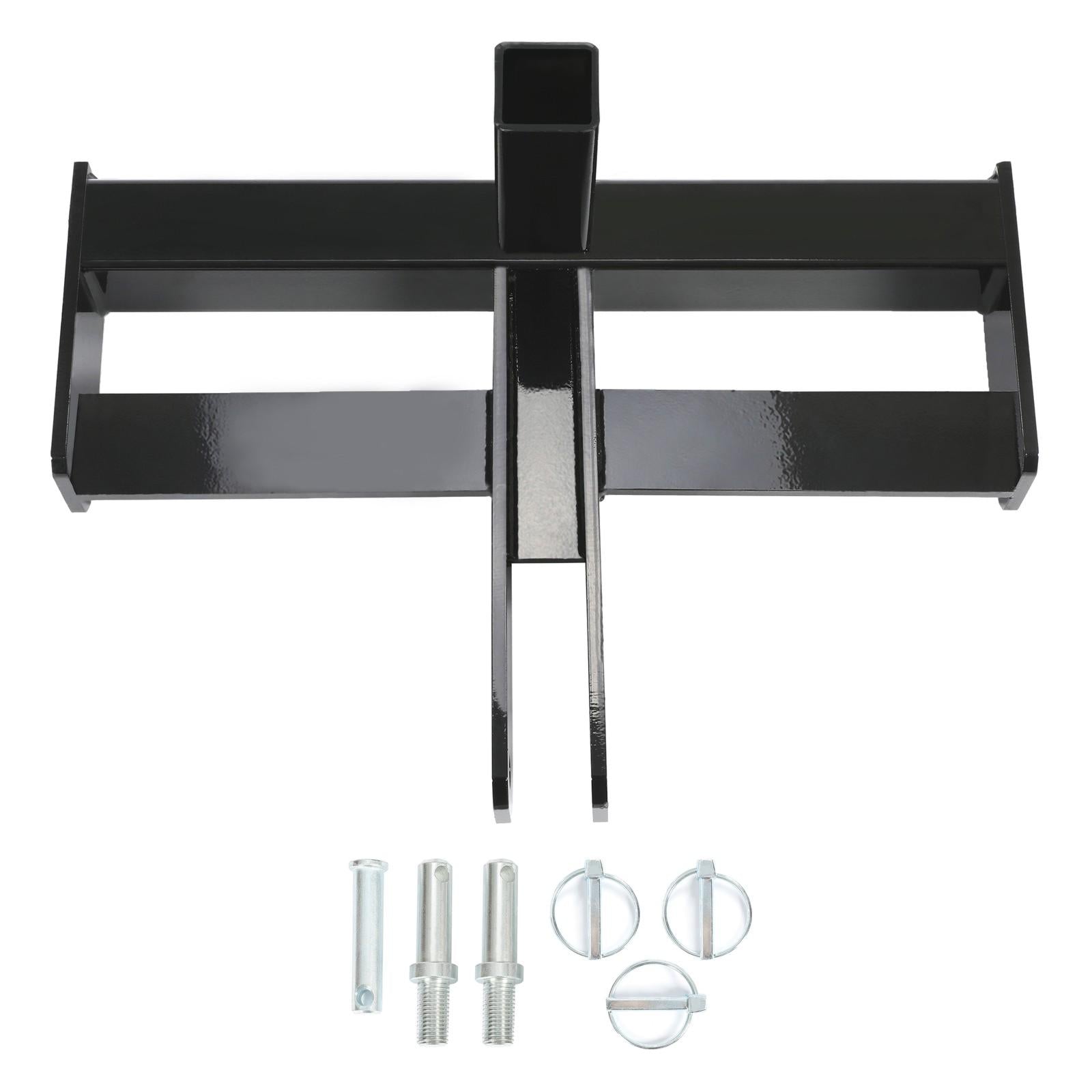 3 Point 2" Receiver Hitch Drawbar W/Suitcase Weight Bracket For CAT 1 Tractors