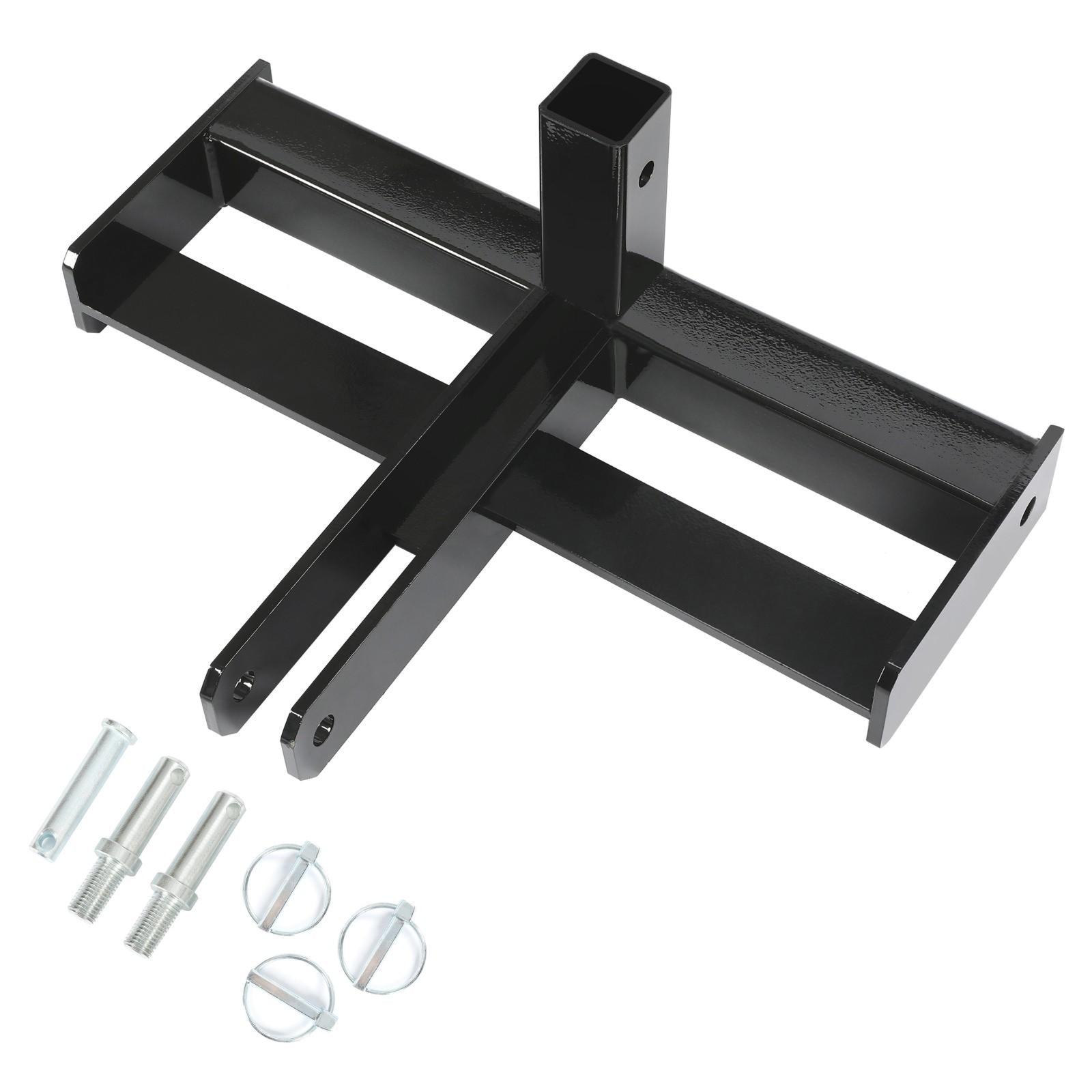 3 Point 2" Receiver Hitch Drawbar W/Suitcase Weight Bracket For CAT 1 Tractors
