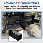 3 Point 2" Receiver Hitch Drawbar W/Suitcase Weight Bracket For CAT 1 Tractors