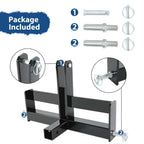 3 Point 2" Receiver Hitch Drawbar W/Suitcase Weight Bracket For CAT 1 Tractors
