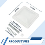 2Pack 14"X14" RV Replacement Roof Vent Cover White Camper (Trailer) Vent Cover