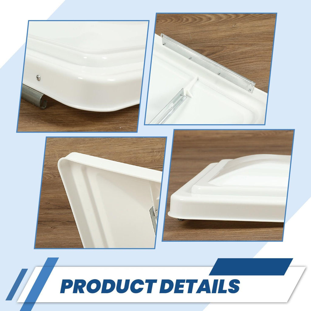 2Pack 14"X14" RV Replacement Roof Vent Cover White Camper (Trailer) Vent Cover