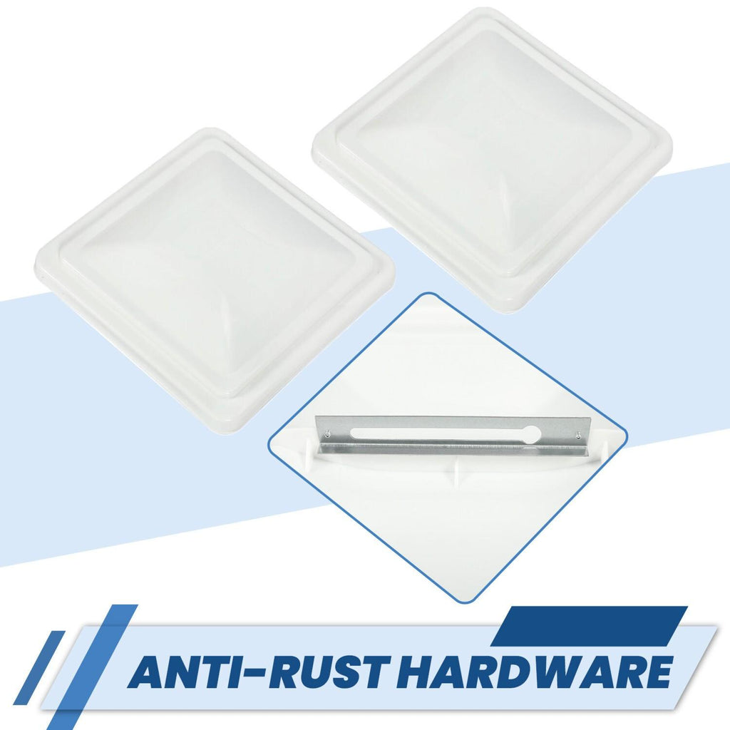 2Pack 14"X14" RV Replacement Roof Vent Cover White Camper (Trailer) Vent Cover