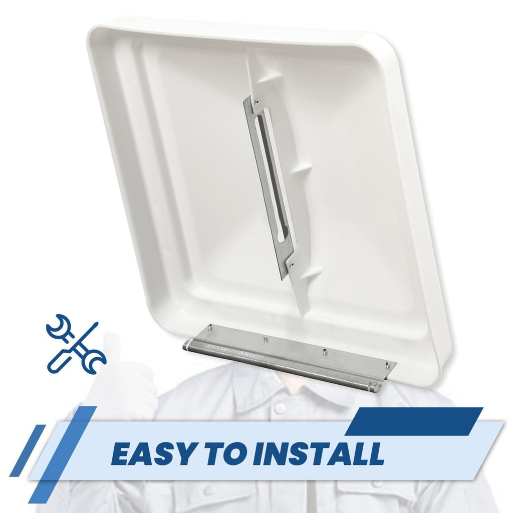 2Pack 14"X14" RV Replacement Roof Vent Cover White Camper (Trailer) Vent Cover