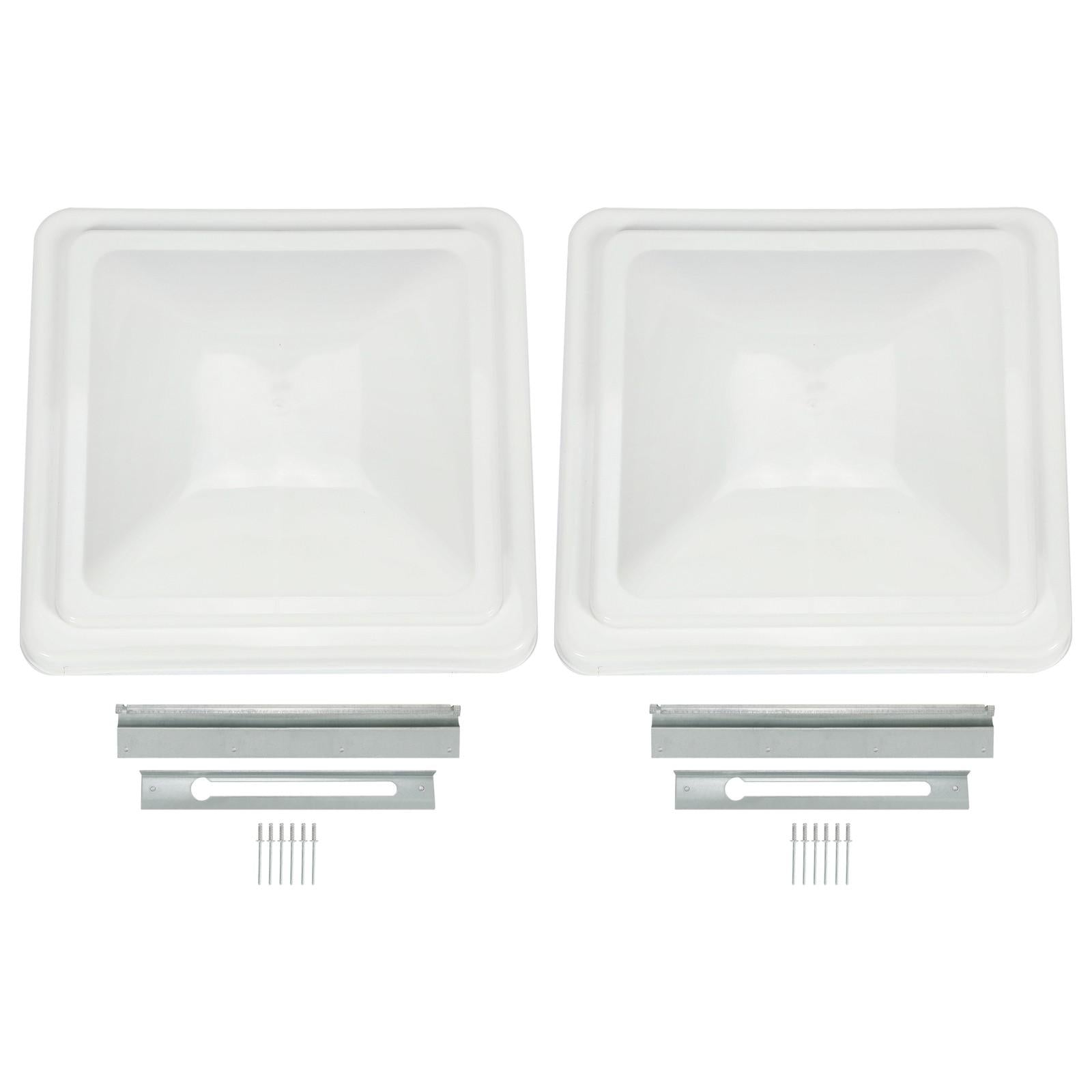 2Pack 14"X14" RV Replacement Roof Vent Cover White Camper (Trailer) Vent Cover