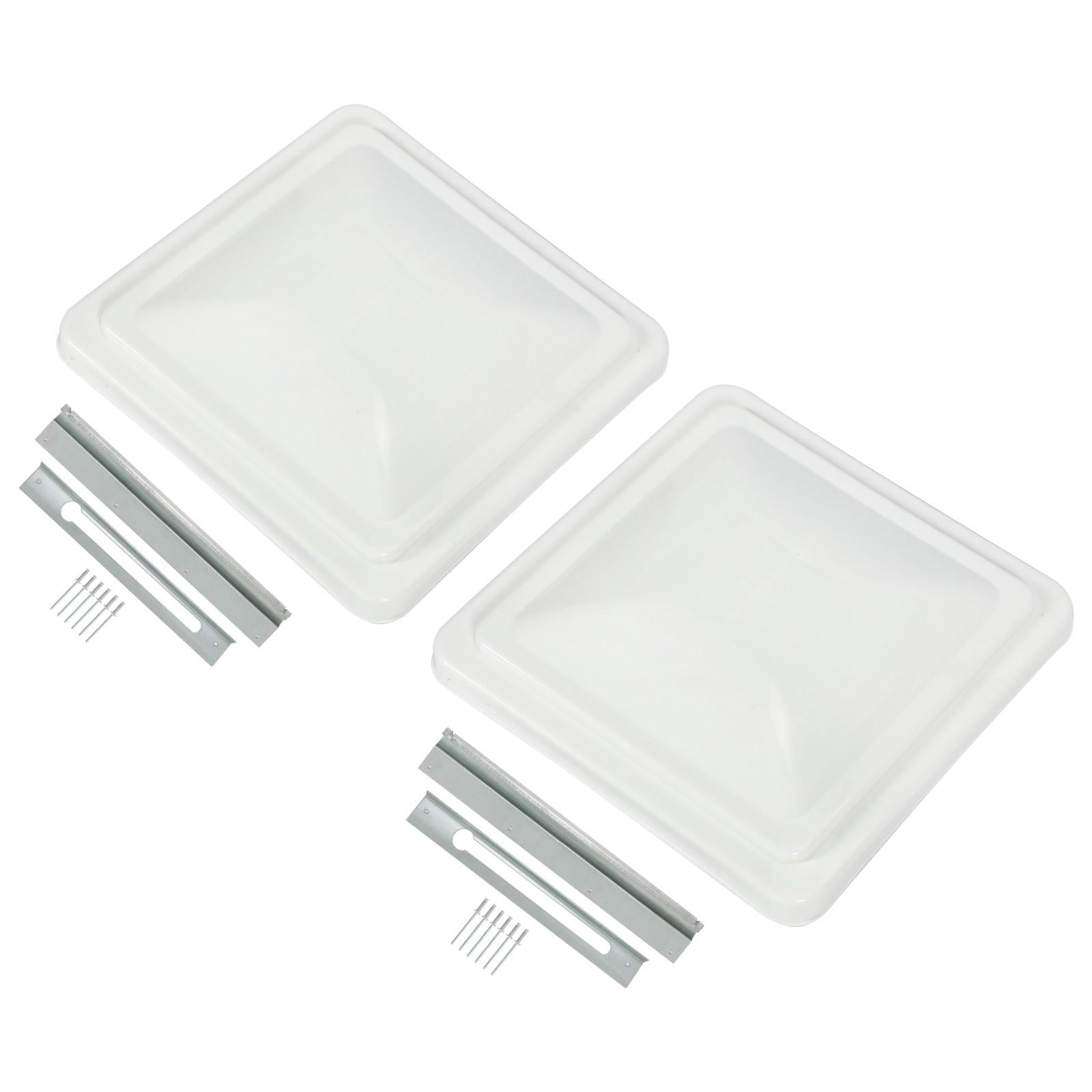 2Pack 14"X14" RV Replacement Roof Vent Cover White Camper (Trailer) Vent Cover