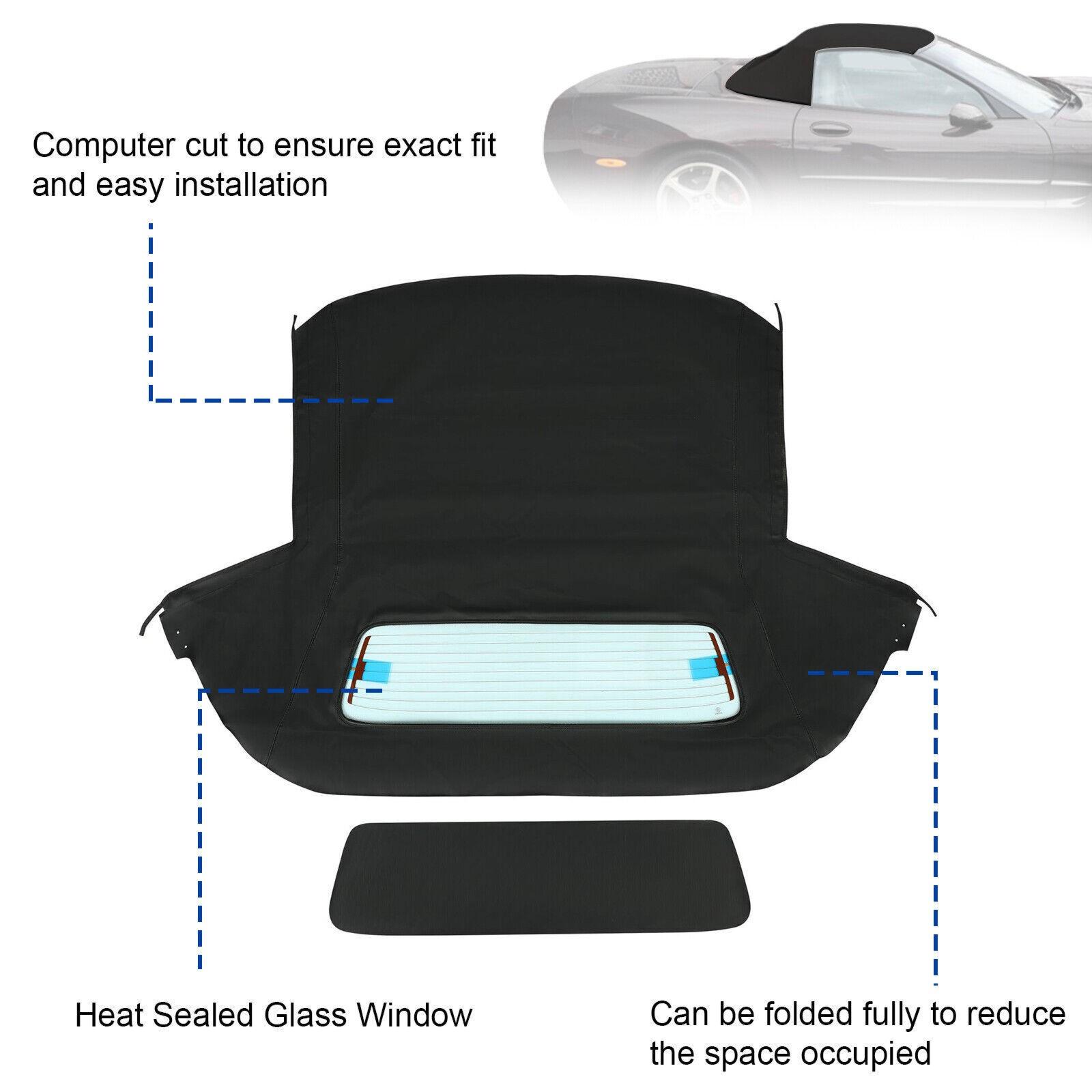 Convertible Soft Top & Heated Glass window  Fits For Corvette C5 1998-2004