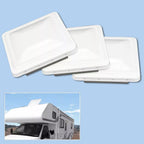 3 Pack RV Roof Vent Cover Lid White For Camper Trailer Air Ventline 14" X14"