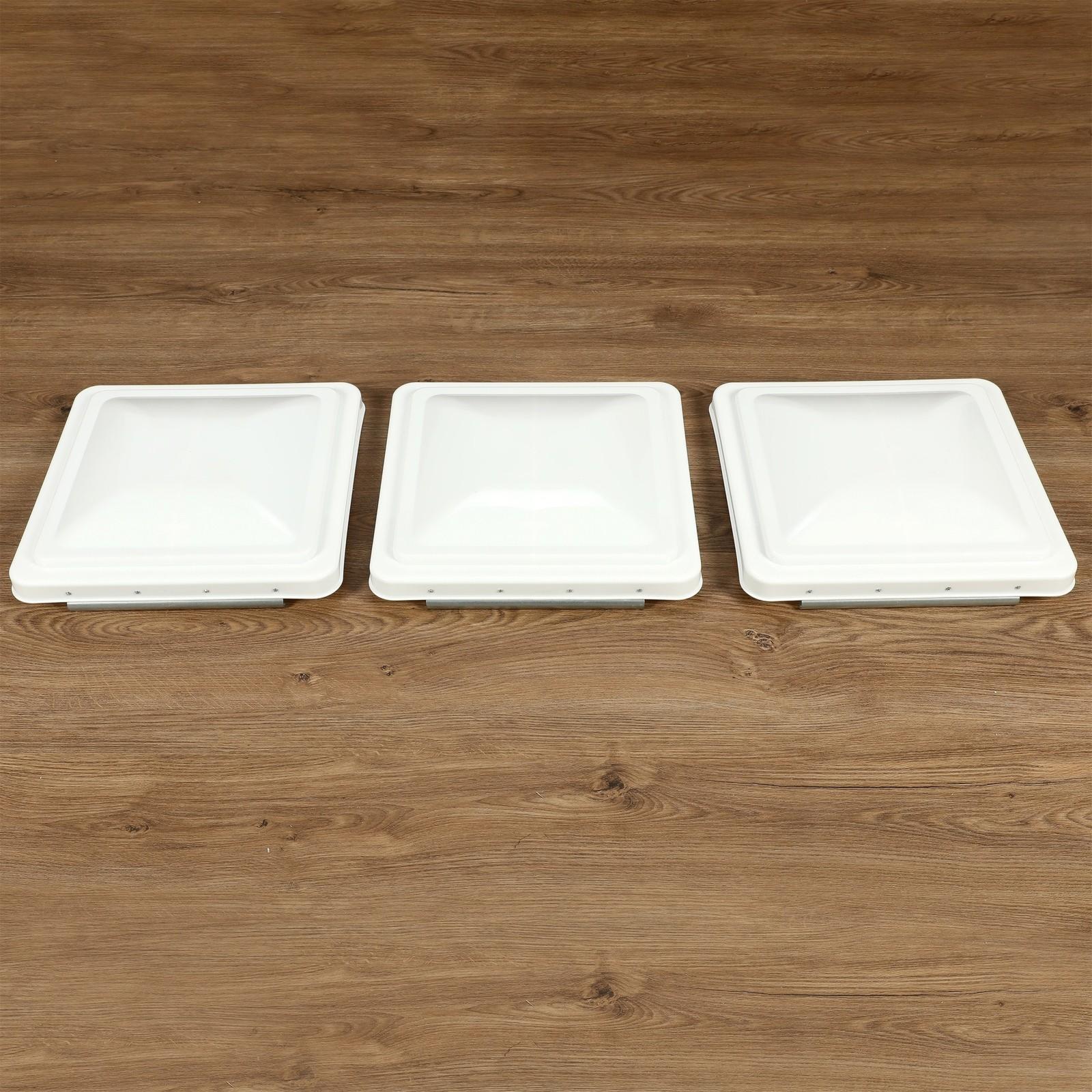 3 Pack RV Roof Vent Cover Lid White For Camper Trailer Air Ventline 14" X14"