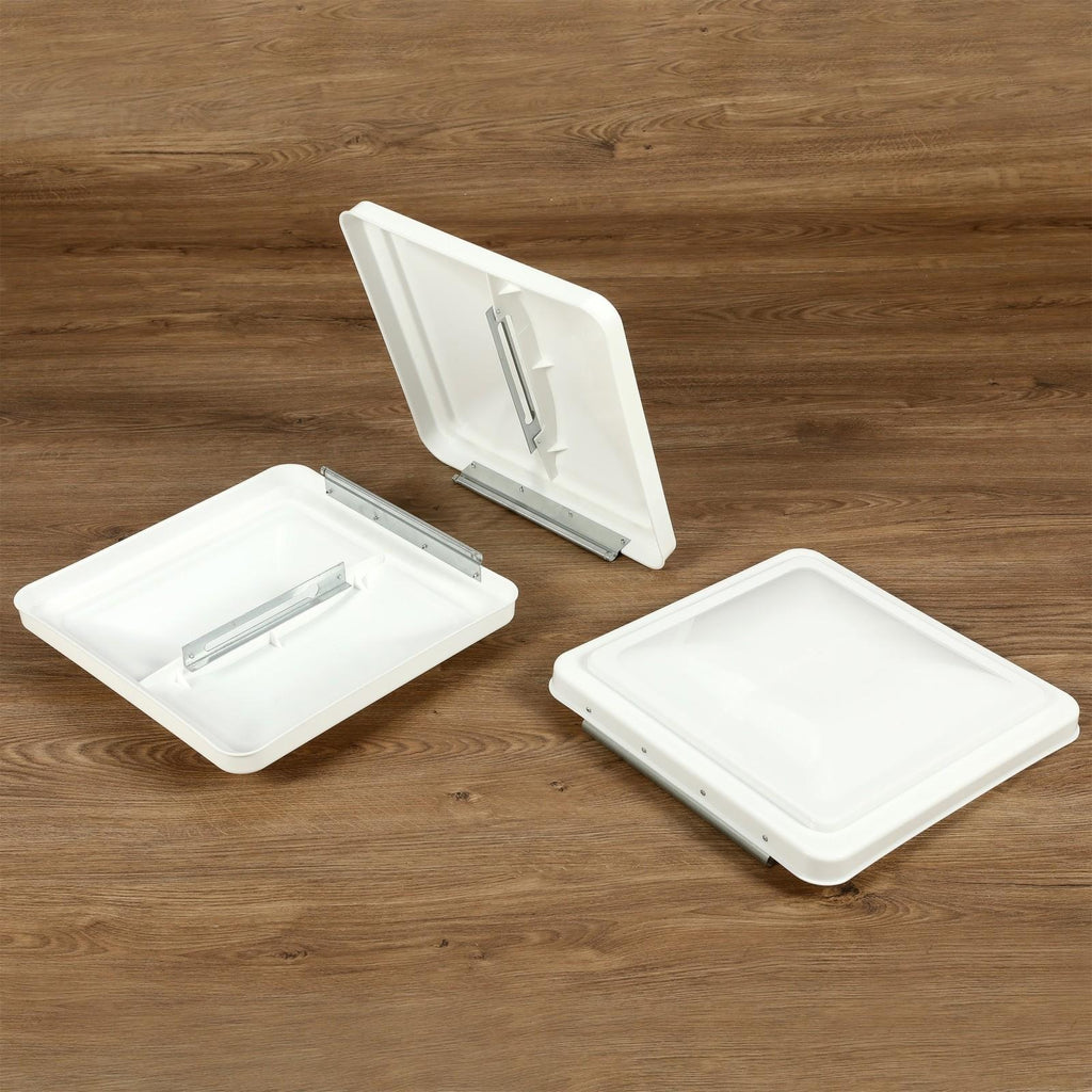3 Pack RV Roof Vent Cover Lid White For Camper Trailer Air Ventline 14" X14"