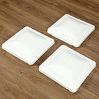 3 Pack RV Roof Vent Cover Lid White For Camper Trailer Air Ventline 14" X14"