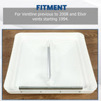 3 Pack RV Roof Vent Cover Lid White For Camper Trailer Air Ventline 14" X14"