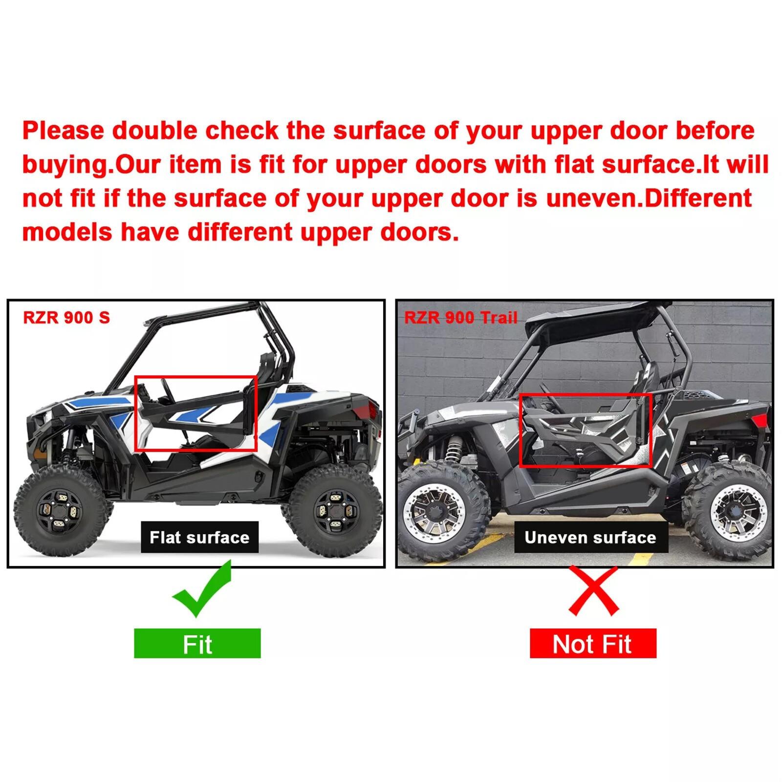 Lower Door Panel Inserts Kit For 2014-2023 Polaris RZR 900 1000 XP S Turbo 2Door