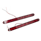 4X 16" 11 LED Red Truck Trailer Light Bar Stop Turn Tail Brake Light Strip Kit